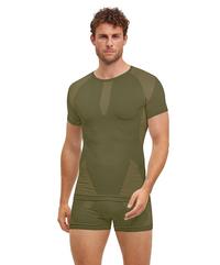 Falke W Shortsleeved Shirt m Funktionsshirt Herren - herb (7754)