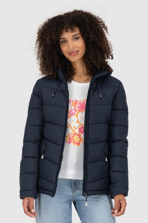 Rückansicht von ALIFE AND KICKIN LirazAK A Winterjacke Damen marine