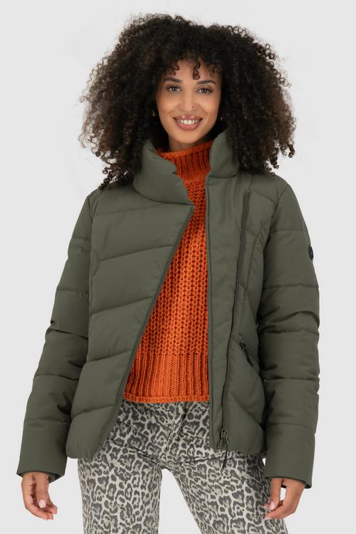 Rückansicht von ALIFE AND KICKIN NellAK A Winterjacke Damen olive drab