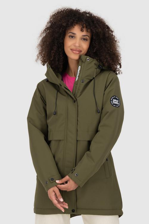 Rückansicht von ALIFE AND KICKIN MarlyAK A Winterjacke Damen olive drab