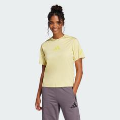 Rückansicht von adidas adidas Z.N.E. T-Shirt Langarmshirt Damen Powder Yellow