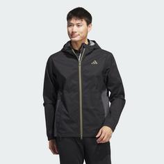 Rückansicht von adidas RAIN.RDY Jacke Trainingsjacke Herren Black