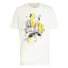 adidas Real Madrid Seasonal Graphic T-Shirt Fanshirt Herren Off White