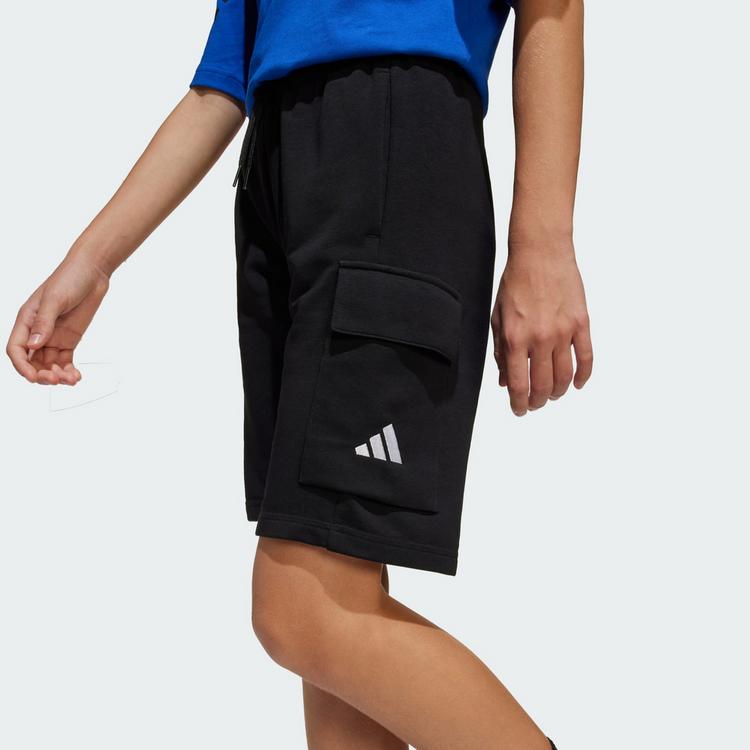 adidas adidas Essentials Kids Cargoshorts Funktionsshorts Kinder - Black / White - 0 | SportScheck