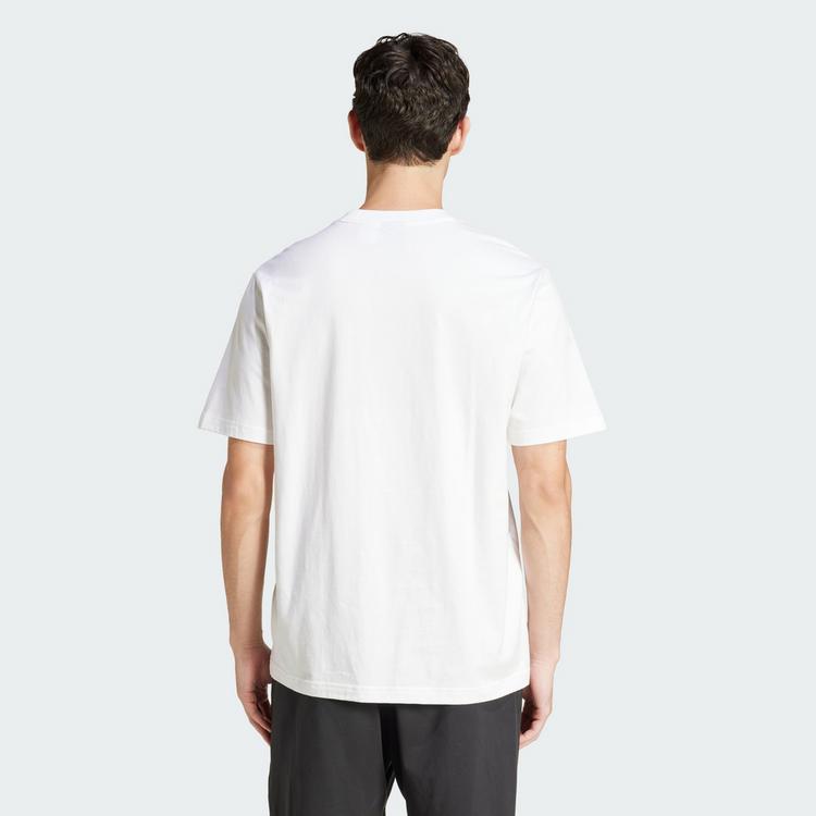adidas adidas Essentials Linear Single Jersey T-Shirt T-Shirt Herren - White / Black - 1 | SportScheck