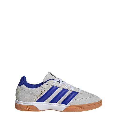 Rückansicht von adidas Spezialist Indoor Schuh Hallenschuhe Cloud White / Lucid Blue / Grey Two