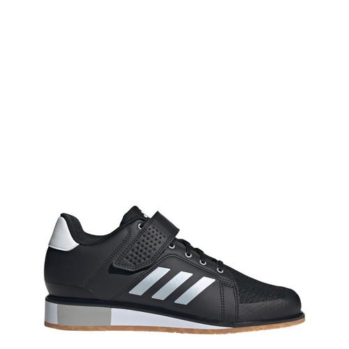 Rückansicht von adidas Power Perfect 3 Gewichtheberschuh Fitnessschuhe Core Black / Zero Metalic / Grey Two