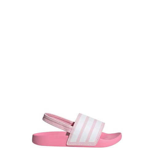 Rückansicht von adidas Estrap Kids Adilette Sandalen Kinder Clear Pink / Cloud White / Bliss Pink