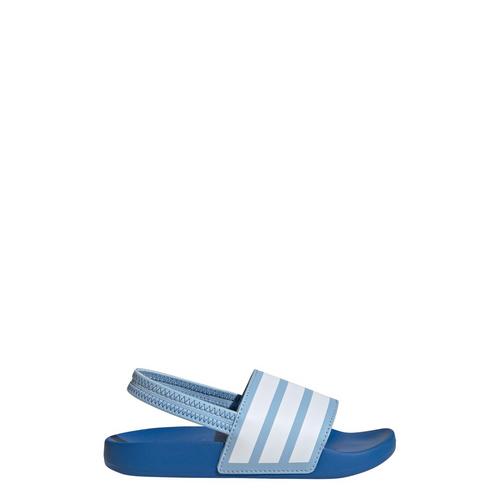 Rückansicht von adidas Estrap Kids Adilette Sandalen Kinder Clear Sky / Cloud White / Bright Royal