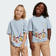 Rückansicht von adidas ADIDAS DISNEY MICKY MAUS T-SHIRT T-Shirt Kinder Wonder Blue / Crew Yellow