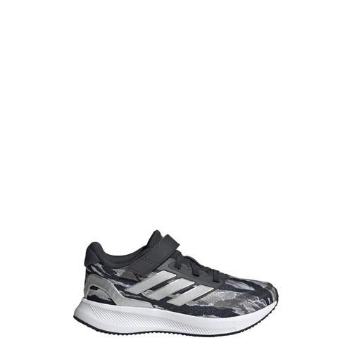 Rückansicht von adidas Runfalcon 5 Kids Schuh Sneaker Kinder Silver Pebble / Silver Metallic / Carbon