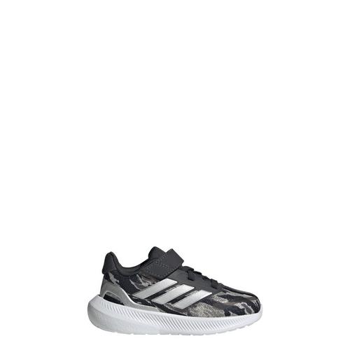 Rückansicht von adidas RunFalcon 5 Kids Schuh Sneaker Kinder Silver Pebble / Silver Metallic / Carbon