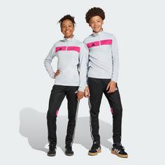 Rückansicht von adidas Tiro 25 Essentials Kids Trainingshose Trainingshose Kinder Black / Clear Grey / Real Magenta