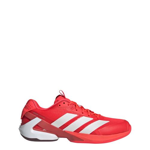 Rückansicht von adidas Adizero Ubersonic 5 Tennisschuh Tennisschuhe Lucid Red / Zero Metalic / Aurora Ruby