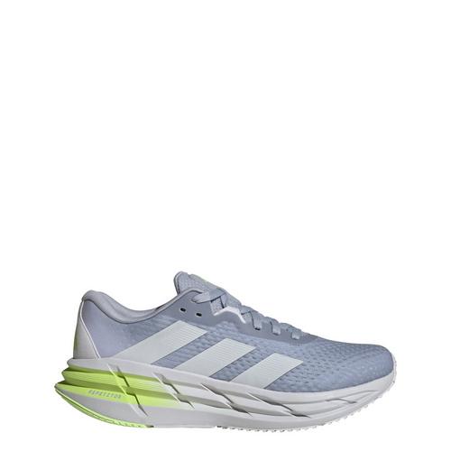 Rückansicht von adidas Adistar 3 Laufschuh Laufschuhe Halo Silver / Zero Metalic / Pulse Lime