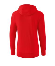 Rückansicht von Erima Basic Hoody Damen Funktionssweatshirt Damen rot