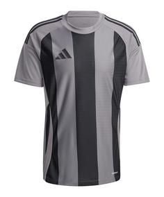 adidas Striped 24 Trikot Fußballtrikot Herren grauschwarz