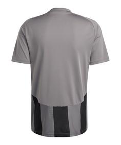 Rückansicht von adidas Trikot Fußballtrikot Herren grauschwarz