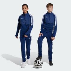 Rückansicht von adidas Tiro 24 Winterized Kids Hose Trainingshose Kinder Team Navy Blue 2 / White