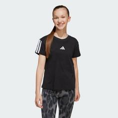 Rückansicht von adidas Essentials Kids T-Shirt Funktionsshirt Kinder Black / White