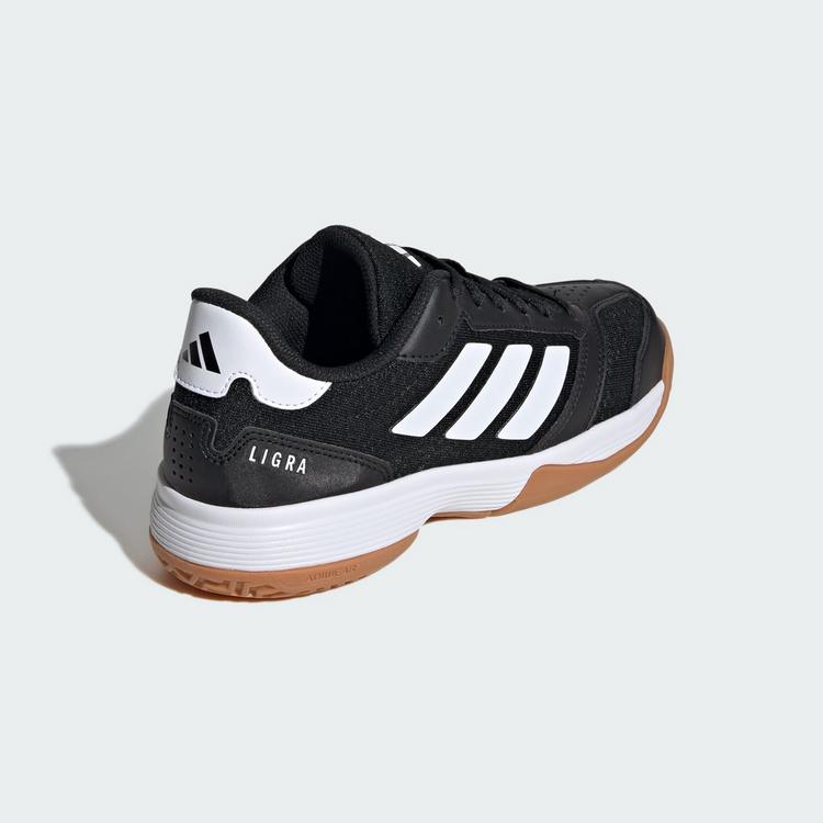 adidas adidas Ligra 8 Hallenschuhe Kinder - core black-ftwr white-core black - 4 | SportScheck