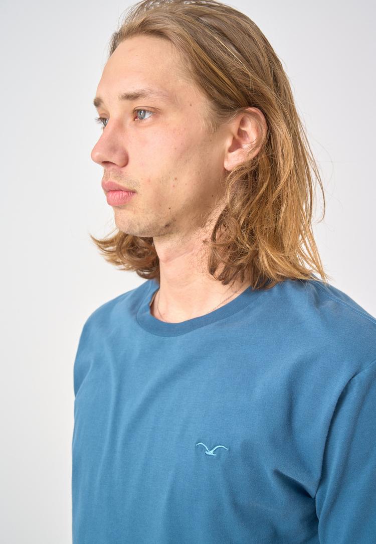Cleptomanicx Cleptomanicx Ligull Regular T-Shirt Herren - Blue Wing - 1 | SportScheck