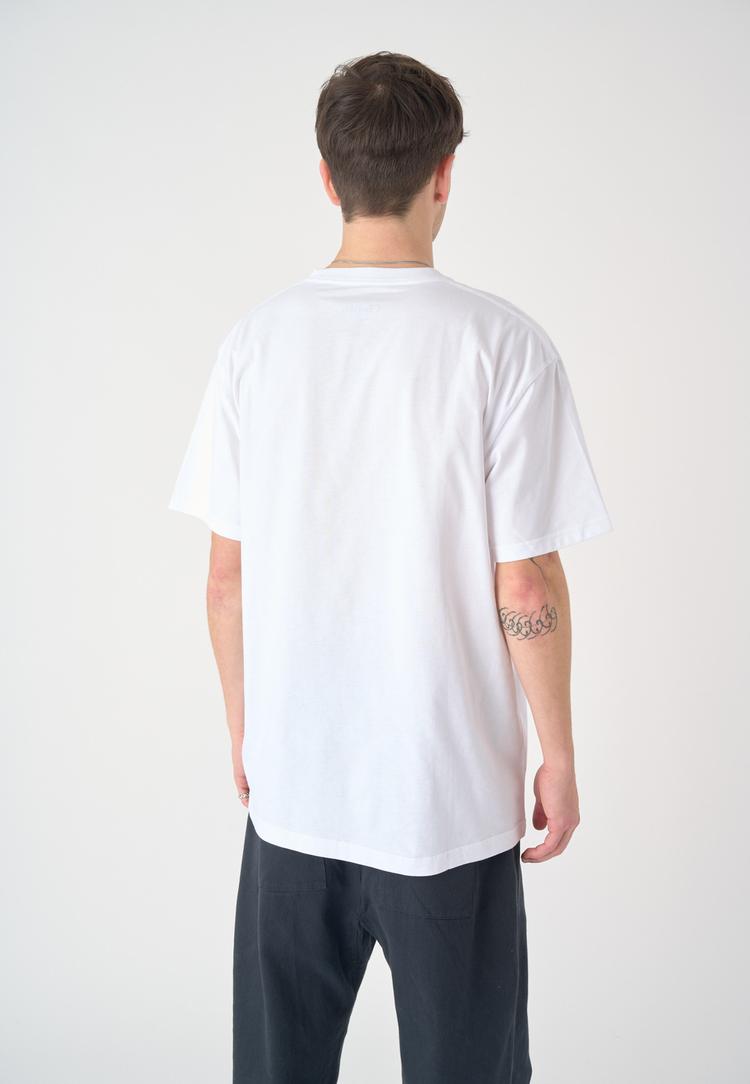 Cleptomanicx Cleptomanicx Embroidery Gull Mono T-Shirt Herren - White - 2 | SportScheck