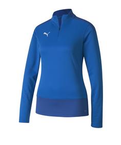 PUMA teamGOAL 23 1/4 Zip Top Damen Funktionssweatshirt Damen blau