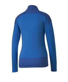 Rückansicht von PUMA teamGOAL 23 1/4 Zip Top Damen Funktionssweatshirt Damen blau