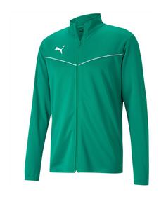 PUMA teamRISE Poly Trainingsjacke Trainingsjacke Herren gruenweiss