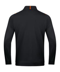 Rückansicht von JAKO Challenge Polyesterjacke Trainingsjacke Herren schwarzorange