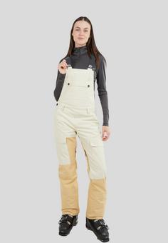 Rückansicht von FUNDANGO Sakura Bib Skihose Damen vanilla