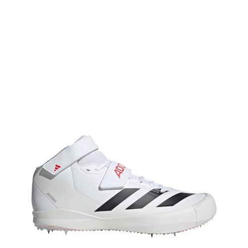 Rückansicht von adidas Adizero Running Speerwurfschuh Laufschuhe Cloud White / Core Black / Lucid Red