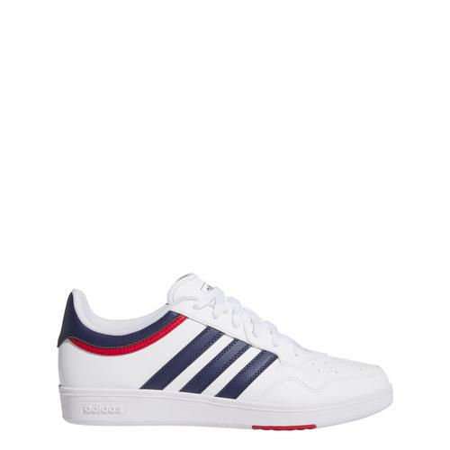 Rückansicht von adidas Hoops 4.0 Schuh Sneaker Cloud White / Dark Blue / Team Power Red 2