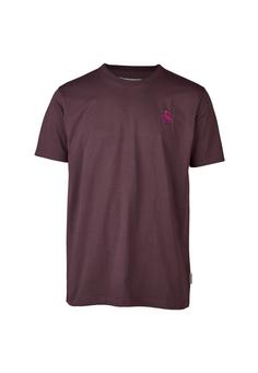 Cleptomanicx Dance Gull T-Shirt Herren Plum Perfect