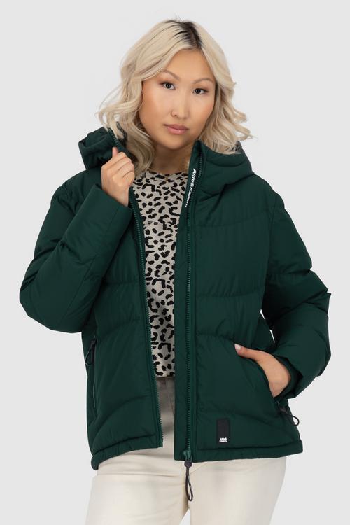 Rückansicht von ALIFE AND KICKIN LeonaAK A Winterjacke Damen dark forest