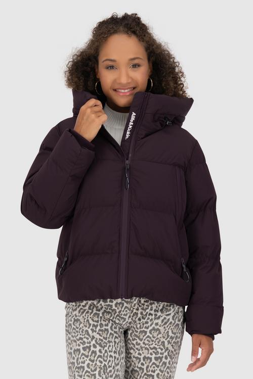 Rückansicht von ALIFE AND KICKIN LeonorAK A Winterjacke Damen aubergine