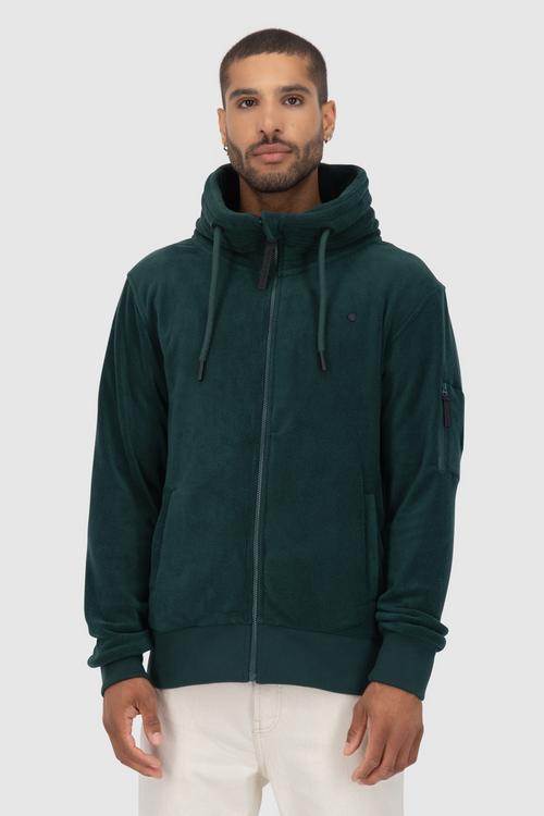 Rückansicht von ALIFE AND KICKIN EliasAK F Sweatjacke Herren dark forest