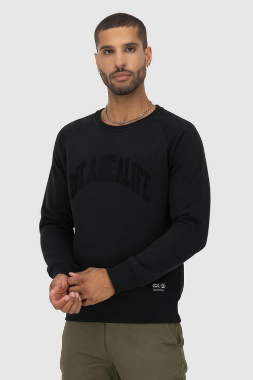 Rückansicht von ALIFE AND KICKIN LevinAK A Sweatshirt Herren moonless