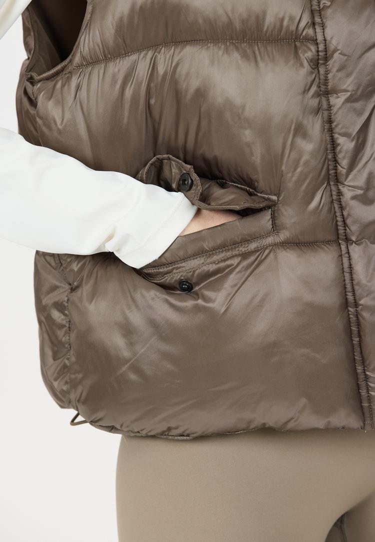 Athlecia Athlecia Prinsloo Steppweste Damen - 1203 Warm Greige - 2 | SportScheck