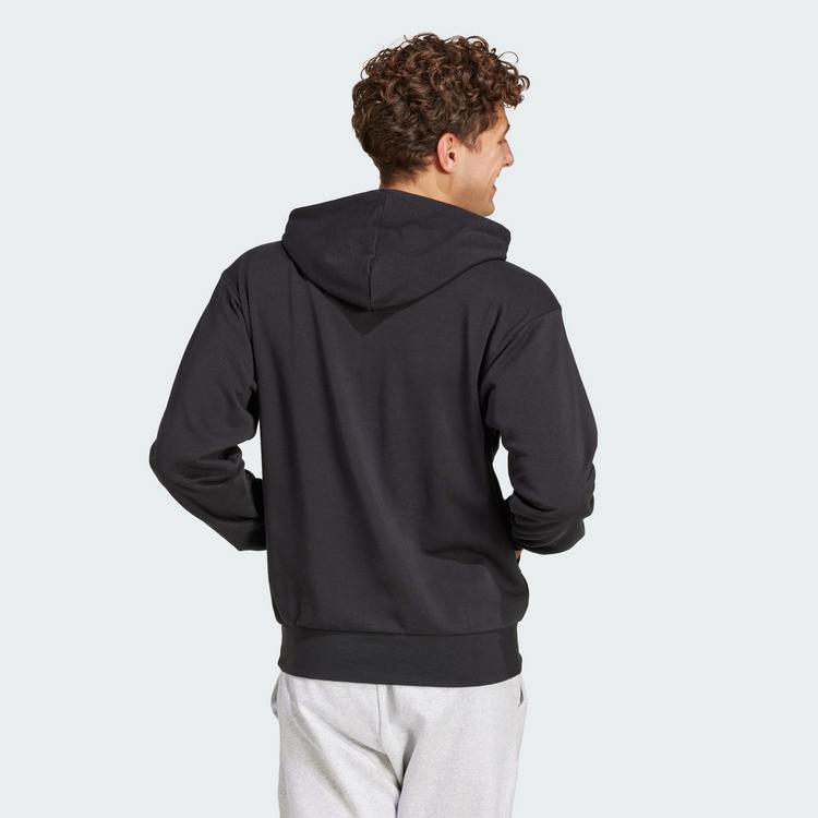 adidas adidas Essentials Feelcozy French Terry Hoodie Hoodie Herren - Black / White - 1 | SportScheck