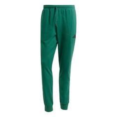 adidas Essentials Feel Cozy French Terry Hose Trainingshose Herren Collegiate Green / Black