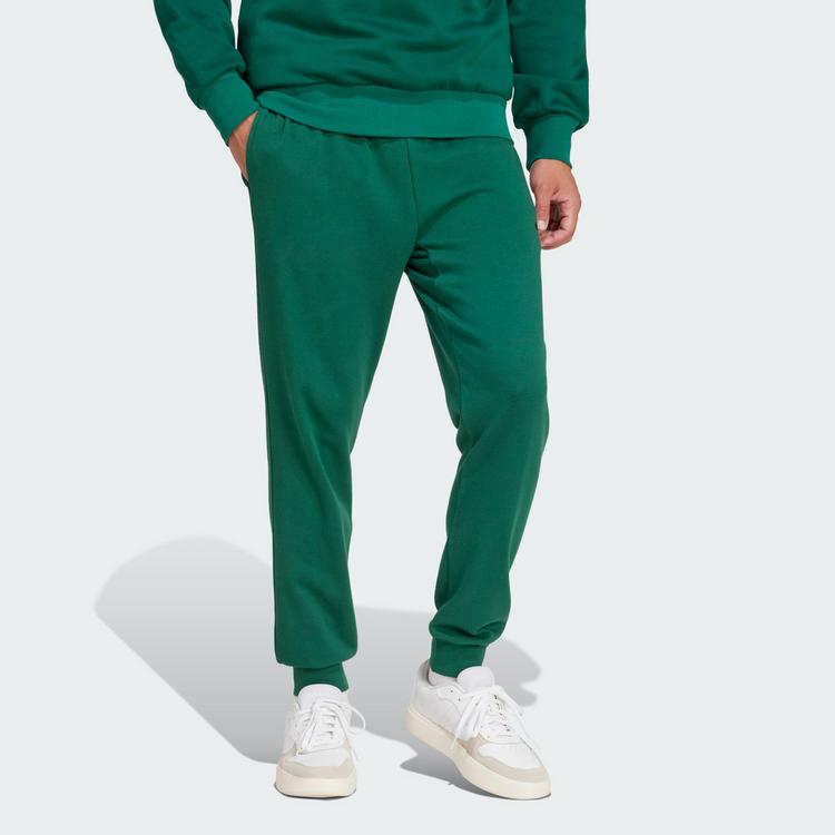 adidas adidas Essentials Feel Cozy French Terry Hose Trainingshose Herren - Collegiate Green / Black - 0 | SportScheck