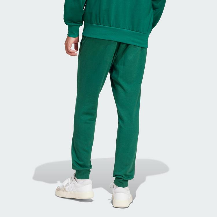adidas adidas Essentials Feel Cozy French Terry Hose Trainingshose Herren - Collegiate Green / Black - 1 | SportScheck