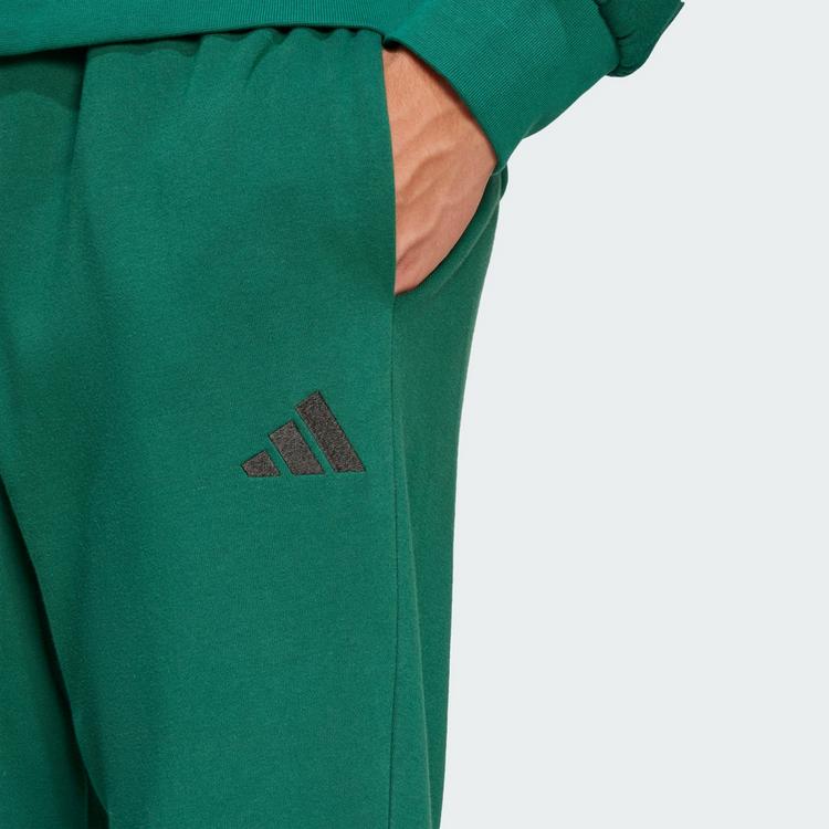 adidas adidas Essentials Feel Cozy French Terry Hose Trainingshose Herren - Collegiate Green / Black - 0 | SportScheck