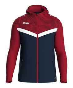 JAKO Iconic Kapuzenjacke Kids Trainingsjacke Kinder blaurot