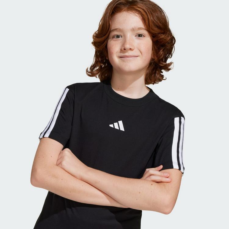adidas adidas Essentials Kids T-Shirt Funktionsshirt Kinder - Black / White - 1 | SportScheck