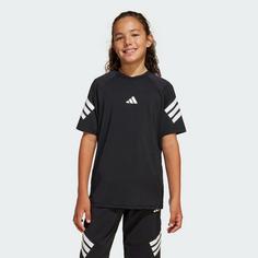 Rückansicht von adidas All Sports Nxt Kids T-Shirt Funktionsshirt Kinder Black / White