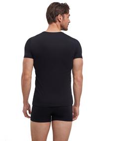 Rückansicht von Falke T-Shirt Unterhemd Herren black (3000)