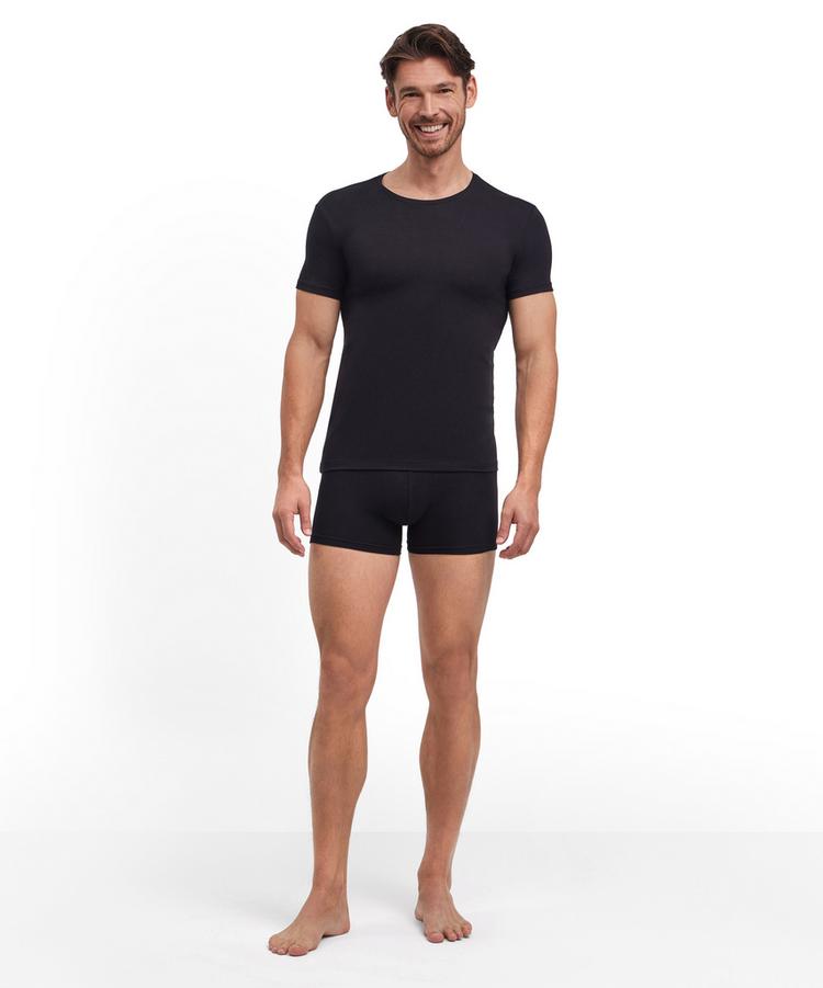 Falke Falke UW Crew Neck T-Shirt CO/EL m Unterhemd Herren - black (3000) - 1 | SportScheck